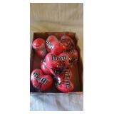 Flat of m & m hearts