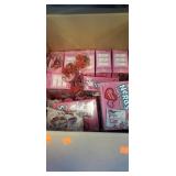 Box lot of Valentines candy