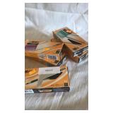 5 boxes.  12 pens each.  Variety of styles.