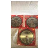 3 - 7 1/4"  saw blade.  Industrial. Remodeling.