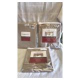 3 pks. Presidio Square. Scalloped Valance.