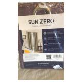 1 Thermal lined curtain.  40"x84".  Plum.