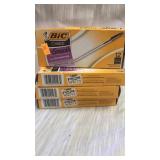 4 boxes 12 each. BIC Cristal smooth pens.