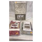 3 pc mixed lot.  Tablecloth. 2 valances.