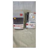 Izod two tab drapery panels  and one valance