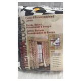 Energy efficient curtain. Insulated. 
 80" x