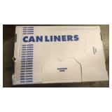 Case of trash can liners.  40"x46".  40-45