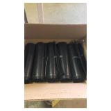 5 rolls black trash bags.