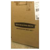 Box of 12 bankers boxes.  Organizer boxes.