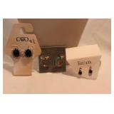 3 SETS PIERCED EARRINGS - LIZ & CO. AND CATO