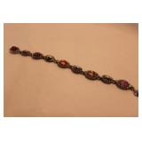 BEAUTIFUL FALL COLOR RHINESTONE BRACELET