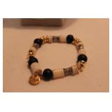 ERIMISH /WHITE/GOLD STRETCH BRACELET