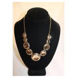 CROFT AND BARROW GOLDTONE CIRCLES NECKLACE