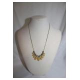 YELLOW 9 DROP NECKLACE YELLOW 9 DROP NECKLACE