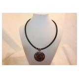GOLDTONE COIN MEDALLION NECKLACE GOLDTONE COIN MEDALLION NECKLACE