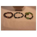 LOT OF 3 STRETCH BRACELETS LOT OF 3 STRETCH BRACELETS