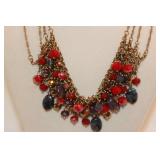 VAN HEUSEN GOLDTONE BEADED NECKLACE VAN HEUSEN GOLDTONE BEADED NECKLACE