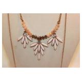 VAN HEUSEN DOUBLE STRAND LONG GOLDTONE NECKLACE VAN HEUSEN DOUBLE STRAND LONG GOLDTONE NECKLACE