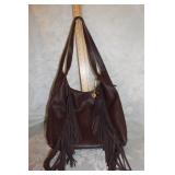 BROWN LEATHER "THE SAC" PURSE