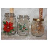 2 HP CHRISTMAS JARS AND ONE STARS JAR 2 HP CHRISTMAS JARS AND ONE STARS JAR