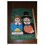 2'X3' 'GIVE THANKS' PILGRIMS FLAG 2'X3' 'GIVE THANKS' PILGRIMS FLAG