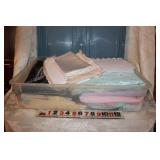 LOT OF MISC. FABRIC AND LACES LOT OF MISC. FABRIC AND LACES
