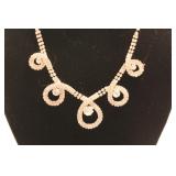 SPIRAL RHINESTONE NECKLACE SPIRAL RHINESTONE NECKLACE