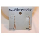 BELK SILVERWORKS PURE 100 DROP EARRINGS BELK SILVERWORKS PURE 100 DROP EARRINGS