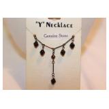 'Y' NECKLACE GENUINE STONE 'Y' NECKLACE GENUINE STONE