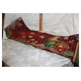 THANKSGIVING CORNUCOPIA TABLE RUNNER #1 THANKSGIVING CORNUCOPIA TABLE RUNNER #1
