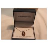 BELK SILVERWORKS FOOTBALL NECKLACE