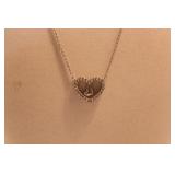 BELK SILVERWORKS HEART 18" NECKLACE