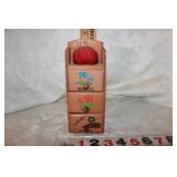 VTG FLORIDA SEWING WALL HANGING DRAWERS VTG FLORIDA SEWING WALL HANGING DRAWERS