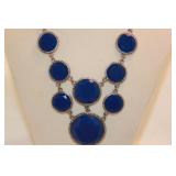 BLUE STATEMENT NECKLACE BLUE STATEMENT NECKLACE