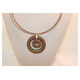 JONES NEW YORK GOLDTONE CIRCLES NECKLACE