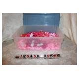 LOT OF NEW PINK/ROSE CURLED RIBBON BOWS LOT OF NEW PINK/ROSE CURLED RIBBON BOWS