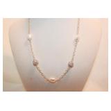 BELK SILVERWORKS CULTURED PEARL NECKLACE BELK SILVERWORKS CULTURED PEARL NECKLACE