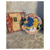 PORCELAIN 'TWAS THE NIGHT BEFORE CHRISTMAS' TRAY