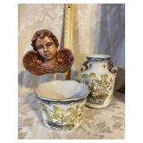 LOT-ANGEL AND 2 PC. PORCELAIN SET