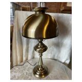 NICE BRONZE COLOR TABLE LAMP WITH CHIMNEY