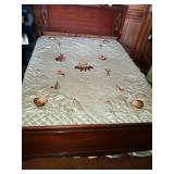 Full Size Mahogany Bed (no mattress)