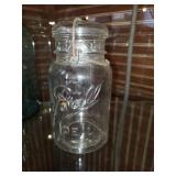 Vintage Clear Ball Jar with Lid