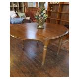 Vintage Drop Leaf Table with Casters