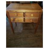 Pine 4 drawer table Pine 4 drawer table