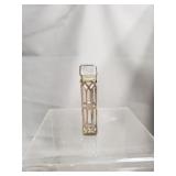 ANTIQUE CAGED PERFUME BOTTLE - STERLING