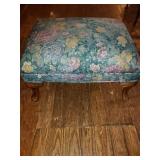 VINTAGE FLORAL OTTOMAN