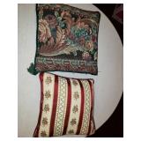 2 SMALL THROW PILLOWS