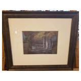 19.5X16.5" FRAMED PRINT - "LUGGER"