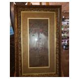 23.5X37' FRAMED PRINT - FLOWER STAND