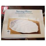 WHITE LEAF SERVING PLATTER #2